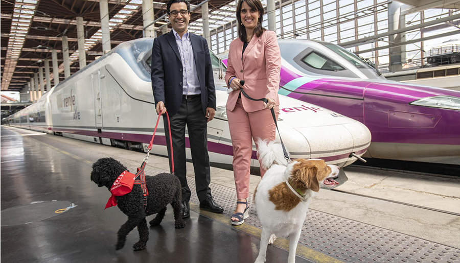 Renfe pone a la venta los billetes para viajar en AVE con perros de hasta 40kg